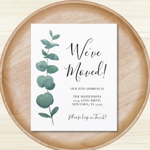 Budget We've Moved Change of Address Eucalyptus