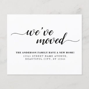 Budget We've Moved New Home Moving Announcement