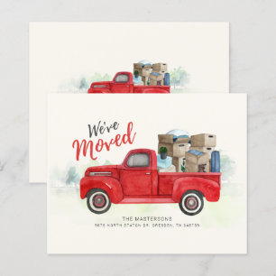 Budget Weve Moved Watercolor Moving Announcement