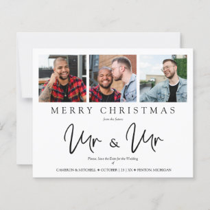 Budget Whimsical MR & MR Christmas Wedding Photo
