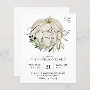 Budget White Pumpkin Friendsgiving