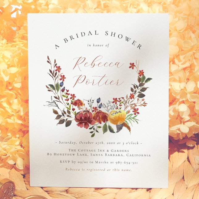 Budget Wildflower Boho Floral Fall Bridal Shower (Creator Uploaded)