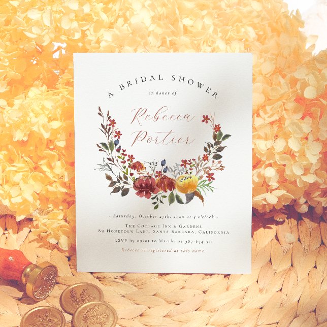 Budget Wildflower Boho Floral Fall Bridal Shower (Creator Uploaded)