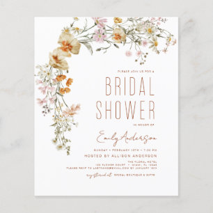 Budget Wildflower Bridal Shower Boho