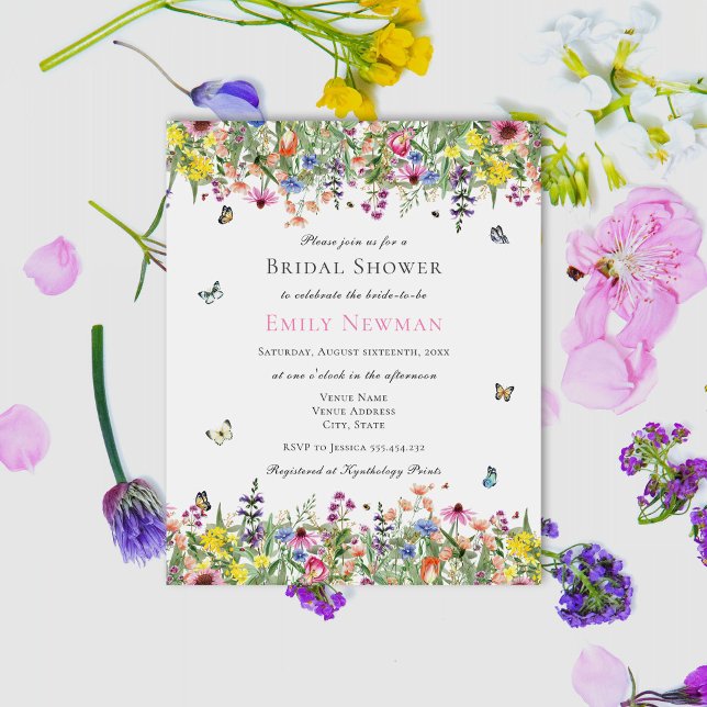Budget Wildflower Butterfly Floral Bridal Shower (Creator Uploaded)