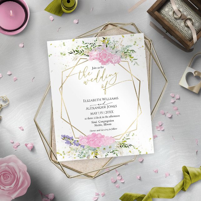 Budget Wildflower Spring Wedding Invitation (Creator Uploaded)