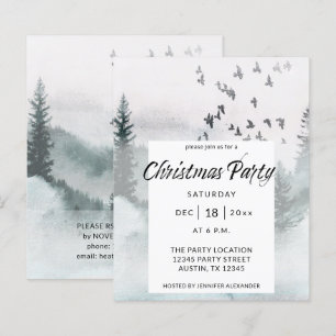Budget Winter Tree Rustic Christmas Party