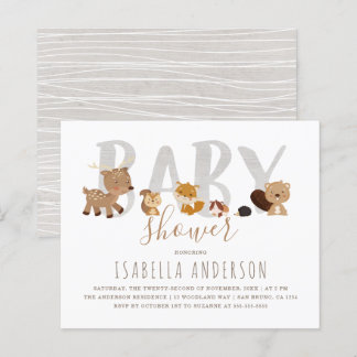 Budget Woodland Animals Gender Neutral Baby Shower