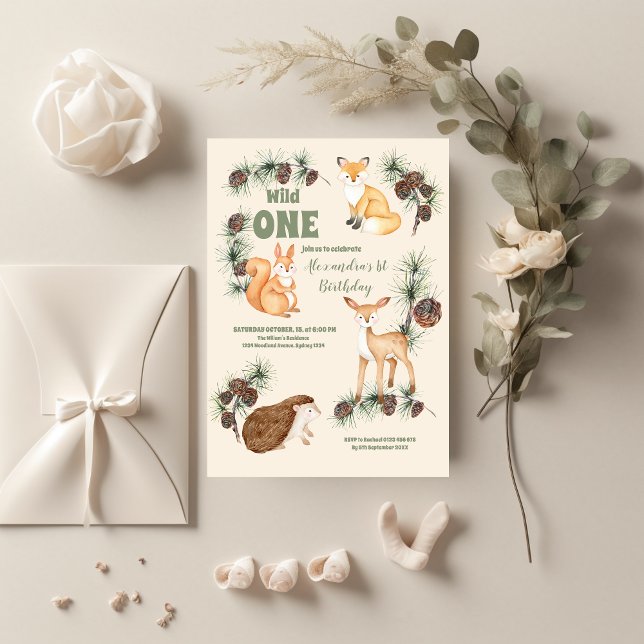 Budget Woodland Animals Wild One 1st Birthday (Creator Uploaded)