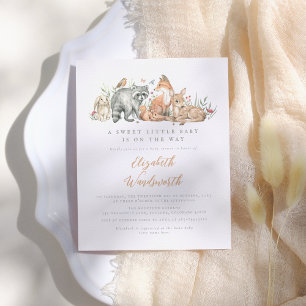 Budget Woodland Forest Animals Vintage Baby Shower