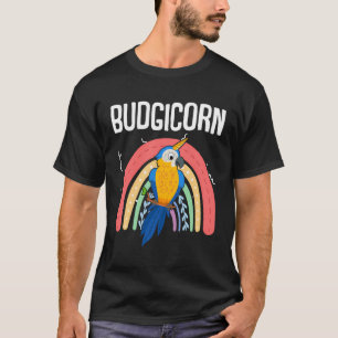 Budgicorn Budgie Unicorn Parakeet Bird Budgerigar T-Shirt