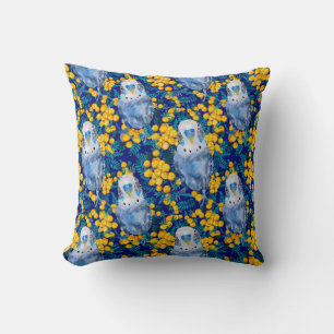 Budgie And Wattle Pattern Cushion