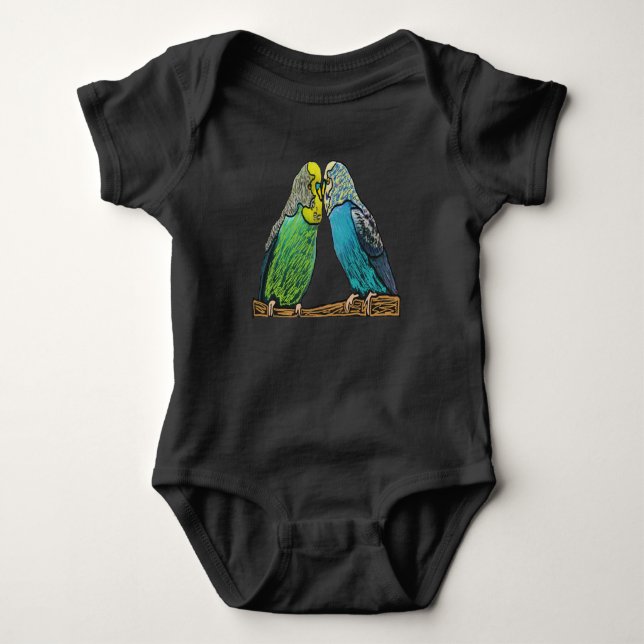 Budgie Baby Bodysuit (Front)