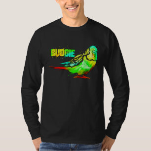 Budgie Bird Color Artwork Budgerigar Parakeet T-Shirt