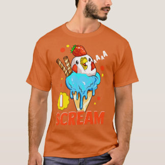 Budgie bird Icecream T-Shirt