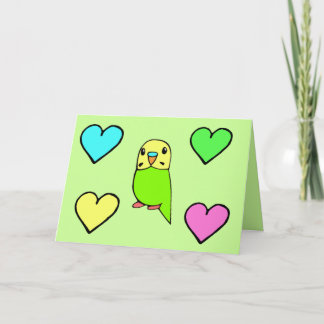 Budgie Birthday Cards