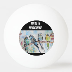 Budgie Budgerigar Bird Made In Melbourne Birds Ping Pong Ball