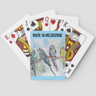 Budgie Budgerigar Bird Made In Melbourne Birds Playing Cards