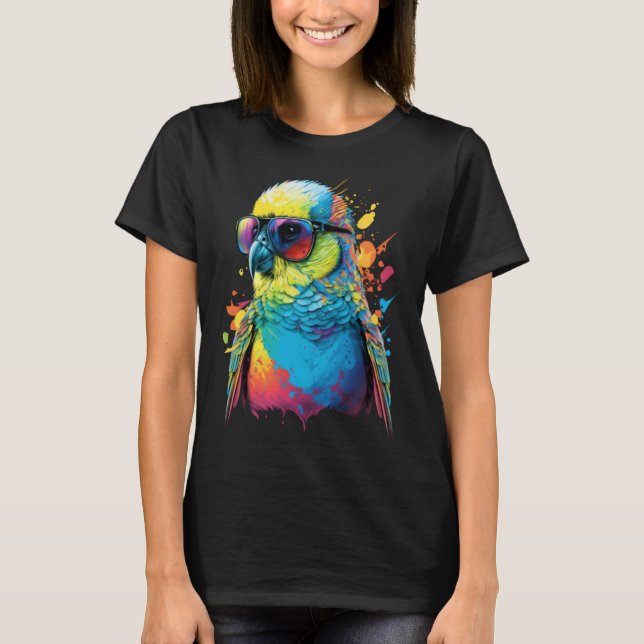 Budgie Budgerigar Parakeet Bird  4 T-Shirt (Front)