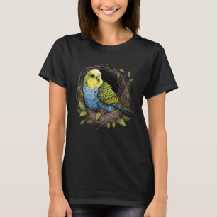 Budgie Budgerigar Parakeet Bird Nest 2 T-Shirt