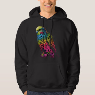 Budgie Budgerigar Parakeet Pet Bird Owner Pop 2 Hoodie