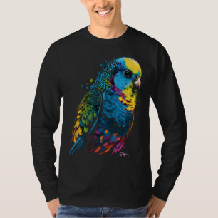 Budgie Budgerigar Parakeet Pet Bird Owner Pop  3 T-Shirt