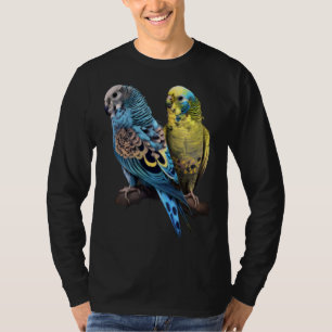 Budgie Budgies Budgerigar Parakeet Birds Birdwatch T-Shirt