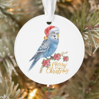 Budgie Christmas Ornament