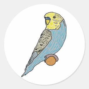 Budgie Classic Round Sticker