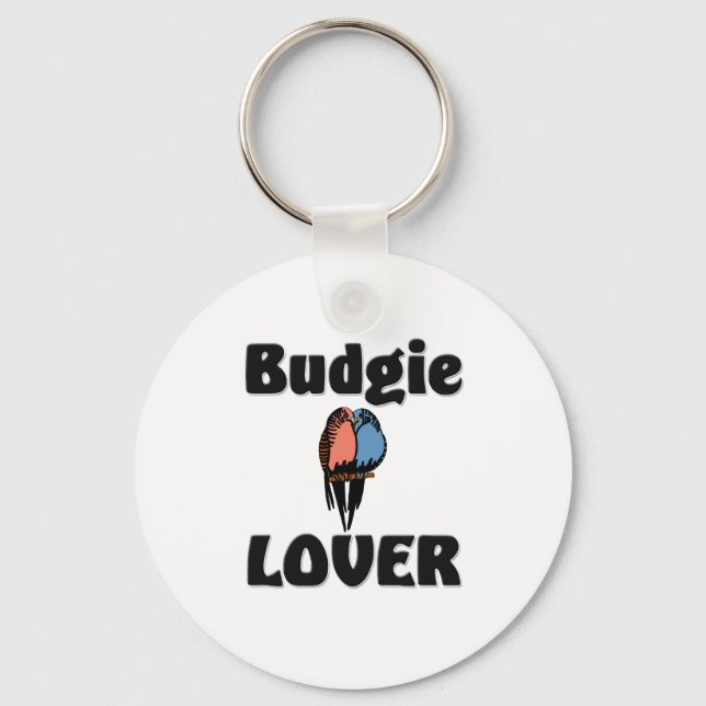 Budgie Lover Key Ring (Front)
