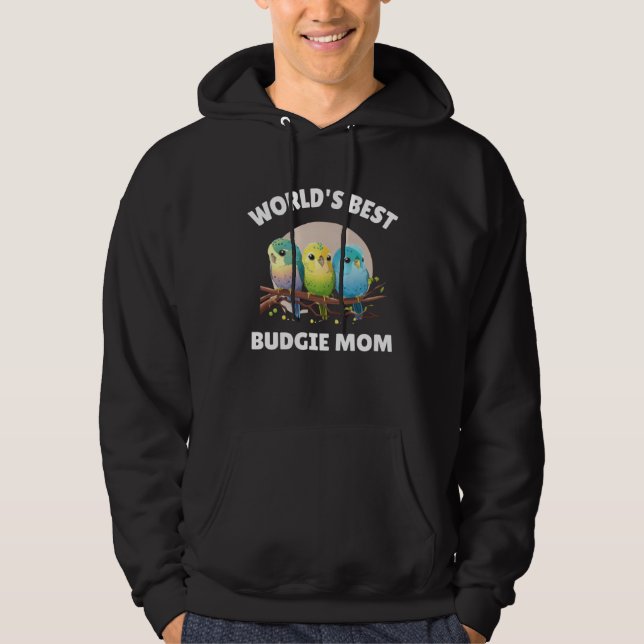 Budgie Mom Budgerigar Parakeet Bird 49 Hoodie (Front)
