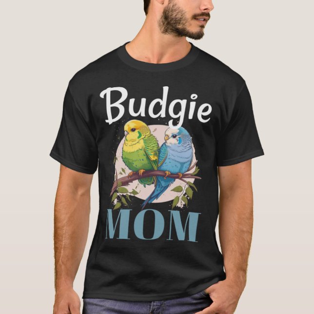 Budgie Mum Budgerigar Parakeet Bird Pullover Hoodi (Front)