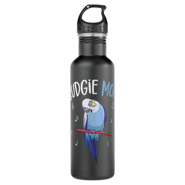 Budgie Mum Parakeet Budgerigar Womens Funny 710 Ml Water Bottle (Front)