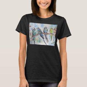 Budgie Mum Parakeet Budgerigar Womens T Shirt