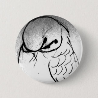 Budgie Portrait 6 Cm Round Badge