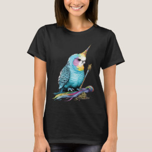 Budgie Unicorn Budgerigar Parakeet Bird T-Shirt