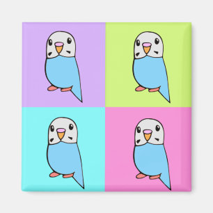 Budgies Pop Art Magnet
