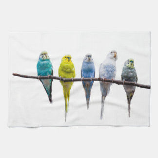 Budgies Tea Towel