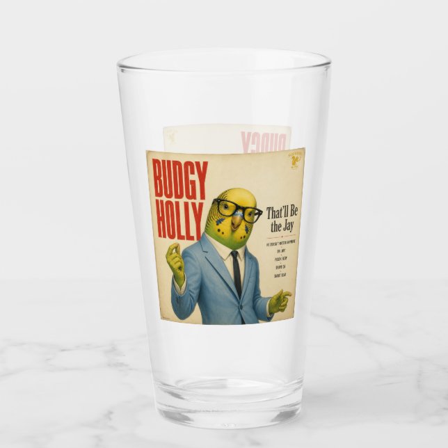 Budgy Holly Album: a Parody Glass (Front)