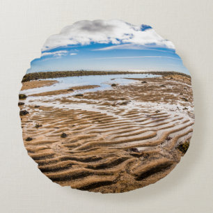 Budir Beach, Iceland Round Cushion