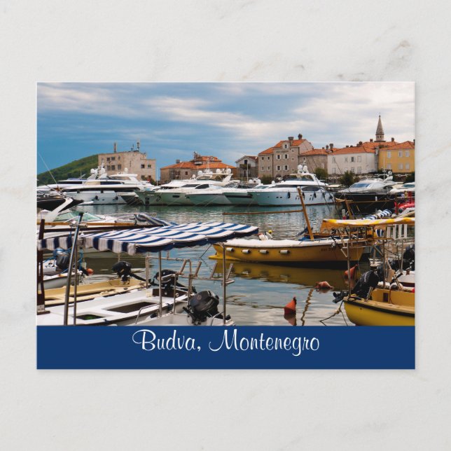 Budva Marina Postcard (Front)