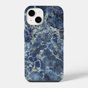 Bue Grey Black Marble & Beige Veins iPhone 14 Case