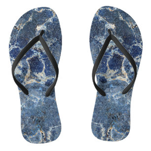 Bue Grey Black Marble & Beige Veins Jandals