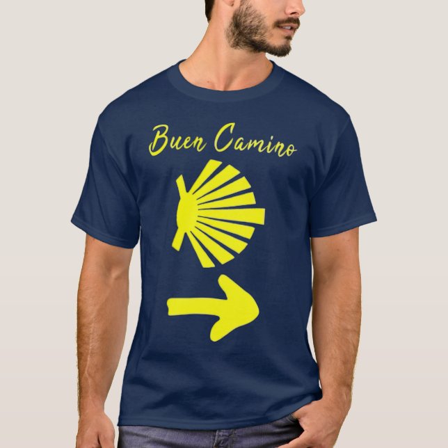Buen Camino de Santiago de Compostela St James T-Shirt (Front)