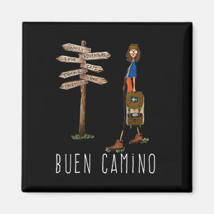 Buen Camino De Santiago Pilgrim Hiking Way Of St. Magnet