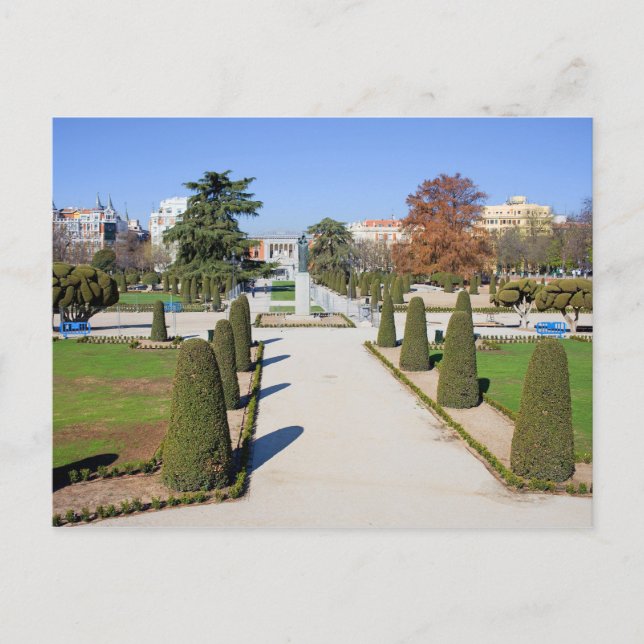 Buen Retiro Park in Madrid Postcard (Front)