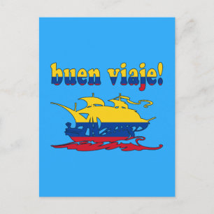 Buen Viaje - Good Trip in Colombian - Vacations Postcard