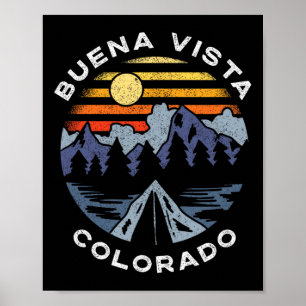 Buena Vista Colorado Mountains Vacation Camping So Poster