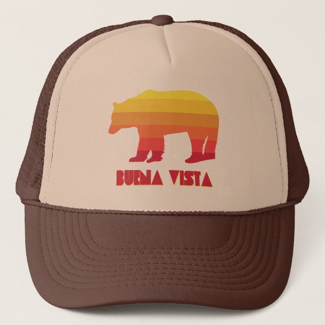 Buena Vista Colorado Rainbow Bear Trucker Hat (Front)