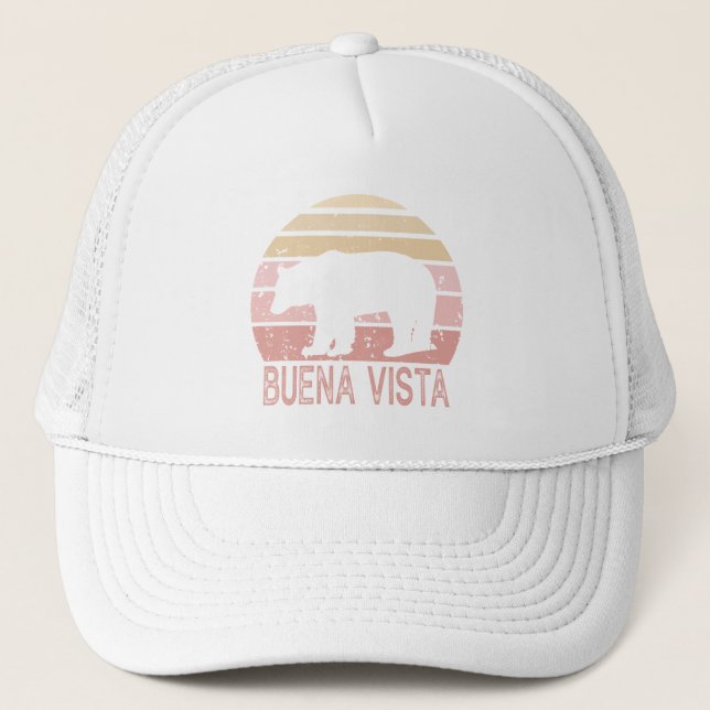 Buena Vista Colorado Retro Bear Trucker Hat (Front)